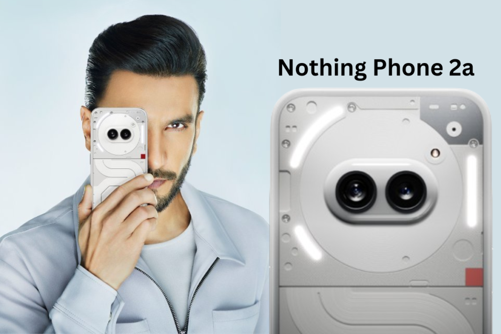 Ranveer Singh Indian actor holding nothing phone 2a